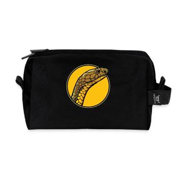 Cobras royaux Cobra royaux - Trousse de toilette en tissu recyclé - noir - Devant