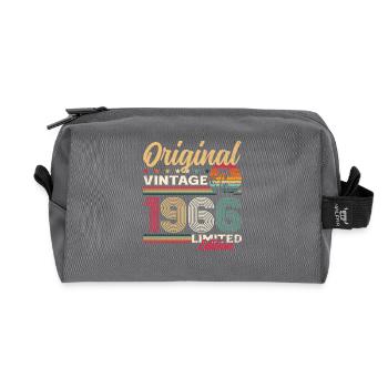 60ème Anniversaire Légende Original Vintage 1966 - Trousse de toilette en tissu recyclé - anthracite - Devant