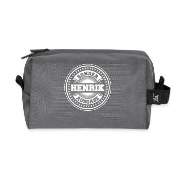 Henrik - Recycelte Kulturtasche - Anthrazit - Vorne