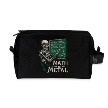 Math est une jupe de tableau noir squelette en métal - Trousse de toilette en tissu recyclé - noir - Devant
