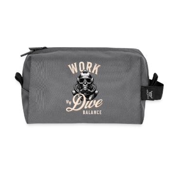 Plongée sous-marine - Trousse de toilette en tissu recyclé - anthracite - Devant