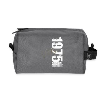 55. Geburtstag Legende Jahrgang 1970 - Recycelte Kulturtasche - Anthrazit - Vorne