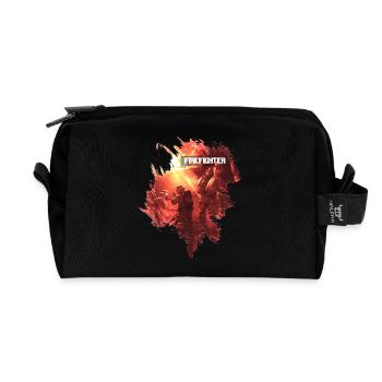 Pompier - Trousse de toilette en tissu recyclé - noir - Devant