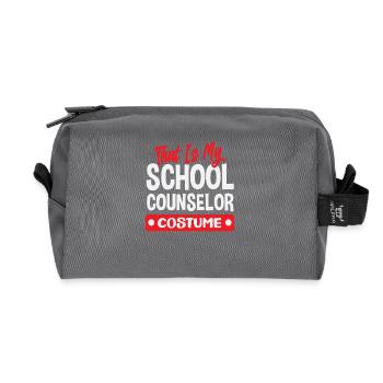 Das Ist Mein Schulberater Kostüm - Recycelte Kulturtasche - Anthrazit - Vorne