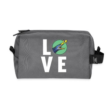 Murène nasale Murène fantôme Murène - Trousse de toilette en tissu recyclé - anthracite - Devant