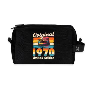 55e anniversaire Original août 1970 - Trousse de toilette en tissu recyclé - noir - Devant