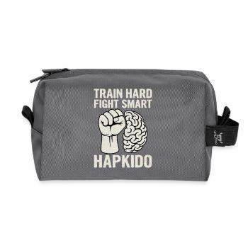 S’entraîner Dur Combattre Smart Hapkido - Trousse de toilette en tissu recyclé - anthracite - Devant