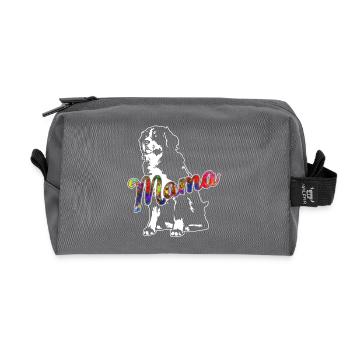 Bernese Mountain Mama - Recycled Toiletry Zip Bag - anthracite - Front
