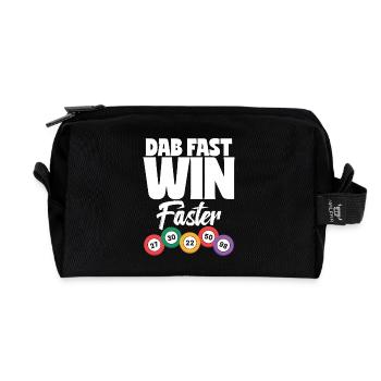 Événement de bingo parfait pour une soirée de jeux - Trousse de toilette en tissu recyclé - noir - Devant