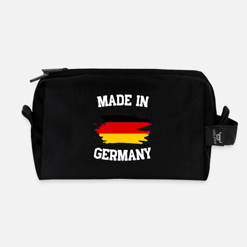 Made in Germany - Recycled Toiletry Zip Bag - black