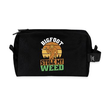 Bigfoot Hat Mein Weed Gestohlen Bigfoot Sasquatch - Recycelte Kulturtasche - Schwarz - Vorne