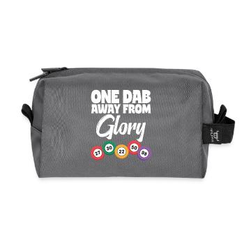 Conception amusante de la soirée de bingo pour les fans de bingo - Trousse de toilette en tissu recyclé - anthracite - Devant