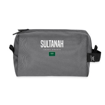 Sultanah, Saudi Arabia - Recycled Toiletry Zip Bag - anthracite - Front