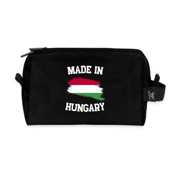 Made in Hungary - Recycelte Kulturtasche - Schwarz - Vorne