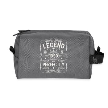 66. Geburtstag Original Jahrgang 1959 - Recycelte Kulturtasche - Anthrazit - Vorne