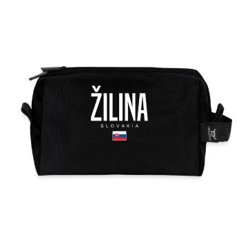 Žilina Slowakei - Recycelte Kulturtasche - Schwarz - Vorne