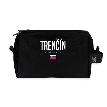 Trenčín Slowakei - Recycelte Kulturtasche - Schwarz - Vorne