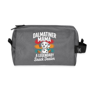 Dalmatiner Mama, Legendärer Snack-Dealer - Recycelte Kulturtasche - Anthrazit - Vorne