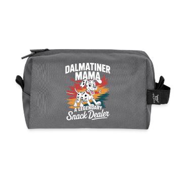 Dalmatiner Mama, Legendärer Snack-Dealer - Recycelte Kulturtasche - Anthrazit - Vorne