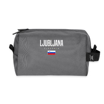 Ljubljana Slowakei - Recycelte Kulturtasche - Anthrazit - Vorne