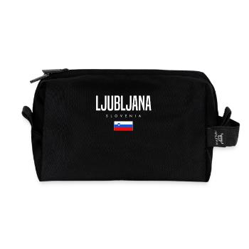Ljubljana Slowakei - Recycelte Kulturtasche - Schwarz - Vorne