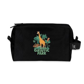 Giraffic Park Safari Abenteuer - Recycelte Kulturtasche - Schwarz - Vorne