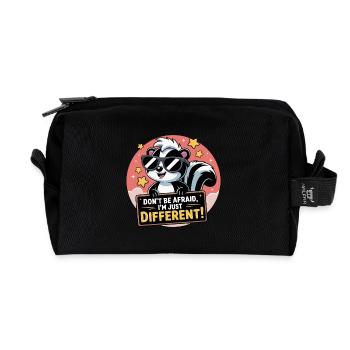 STINKTIERE, HAB KEINE ANGST - Recycelte Kulturtasche - Schwarz - Vorne