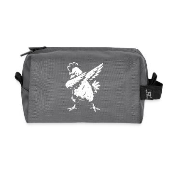 Dabbing Poulet - Dab Dance - Cadeau - Trousse de toilette en tissu recyclé - anthracite - Devant