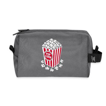Fresh Popcorn - Crispy, Delicious - Gift - Recycled Toiletry Zip Bag - anthracite - Front