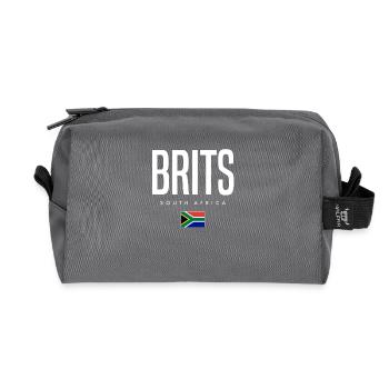 Brits Südafrika - Recycelte Kulturtasche - Anthrazit - Vorne