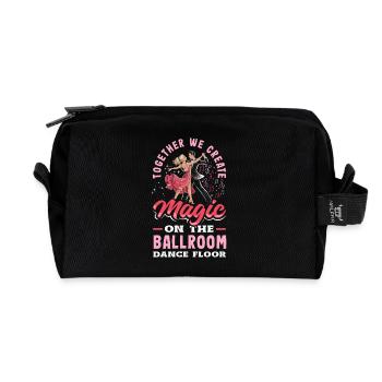 Ballroom Dance Dance Partners Dancers - Recycled Toiletry Zip Bag - black - Front