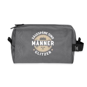 Holzfäller - Recycelte Kulturtasche - Anthrazit - Vorne