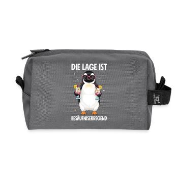 Die Lage Ist Besäufniserregend - Recycelte Kulturtasche - Anthrazit - Vorne