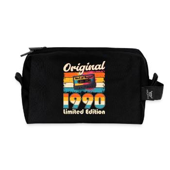 35ème Anniversaire Cassette Homme Original Août 1990 - Trousse de toilette en tissu recyclé - noir - Devant