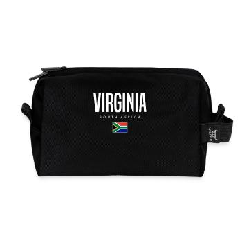 Virginia Südafrika - Recycelte Kulturtasche - Schwarz - Vorne