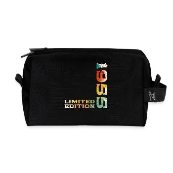 70. Geburtstag Original Jahrgang 1955 - Recycelte Kulturtasche - Schwarz - Vorne