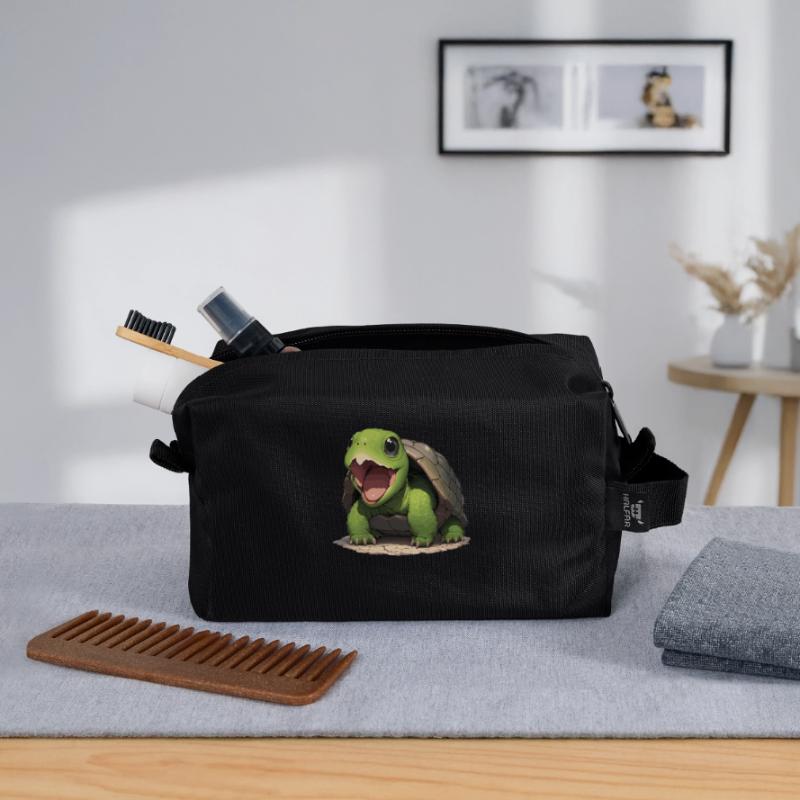 Snapping Turtles Snapping Turtle Recycled Toiletry Zip Bag