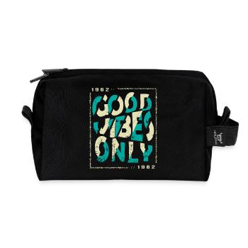 1962 Birthday 1962 Vintage 1962 Gift 1962 - Recycled Toiletry Zip Bag - black - Front