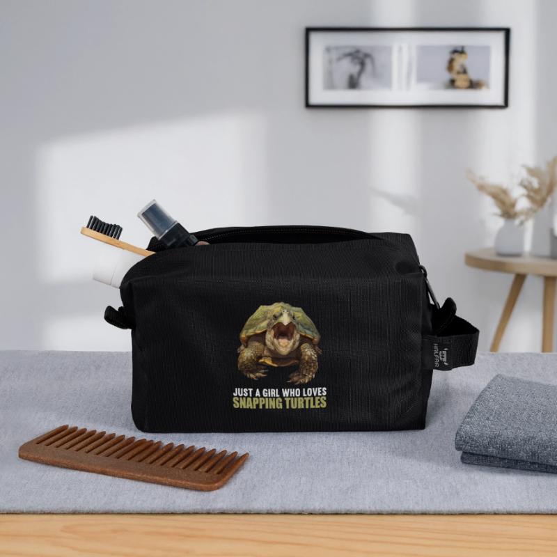 Snapping Turtles Snapping Turtle Recycled Toiletry Zip Bag