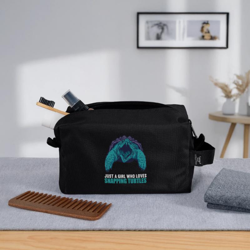 Snapping Turtles Snapping Turtle Recycled Toiletry Zip Bag