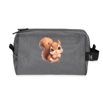 Écureuil - Trousse de toilette en tissu recyclé - anthracite - Devant