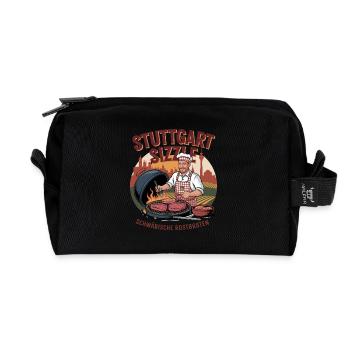 Rôti de bœuf souabe Sizzle de Stuttgart - Trousse de toilette en tissu recyclé - noir - Devant