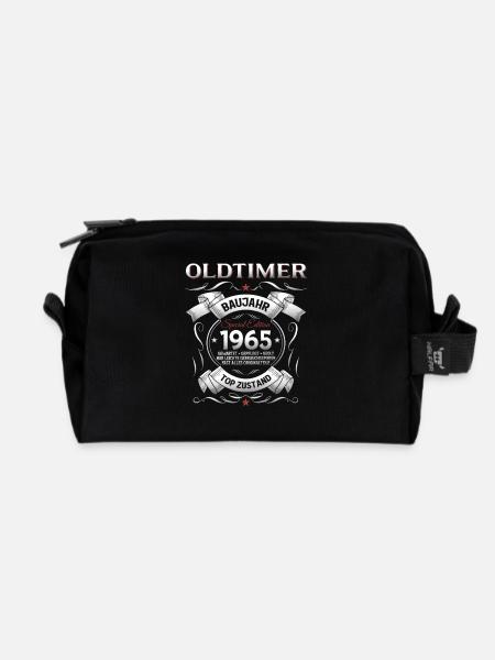 60. Geburtstag Mann Oldtimer Jahrgang 1965 - Recycelte Kulturtasche - Schwarz