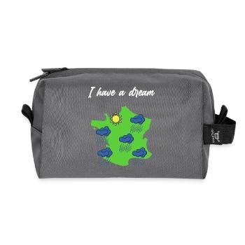 Normandie Sonne Normannische Humor Geschenk - Recycelte Kulturtasche - Anthrazit - Vorne
