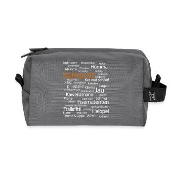 Ruhrpott Language Dortmund Bochum Hömma Ruhrdeutsch - Recycled Toiletry Zip Bag - anthracite - Front