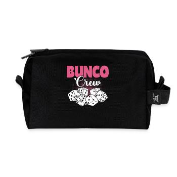 Soirée de dés Bunco Tournoi Bunco Crew - Trousse de toilette en tissu recyclé - noir - Devant