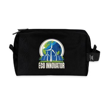 Environnementaliste, Énergie renouvelable, Eco-innovateur - Trousse de toilette en tissu recyclé - noir - Devant