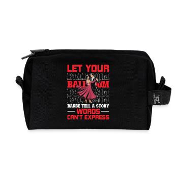 Ballroom Dance Tell A Story Words Can't Express - Recycelte Kulturtasche - Schwarz - Vorne