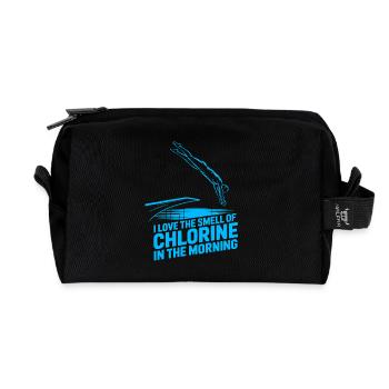 Kunstspringen Turmspringer Sprungbrett - Recycelte Kulturtasche - Schwarz - Vorne