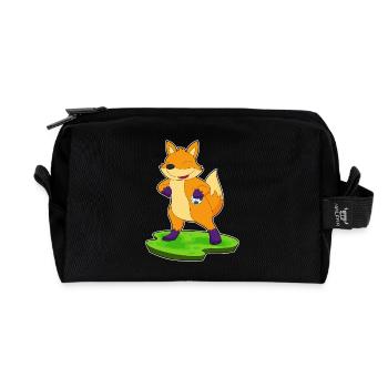 Fuchs Handball Player Handball - Trousse de toilette en tissu recyclé - noir - Devant